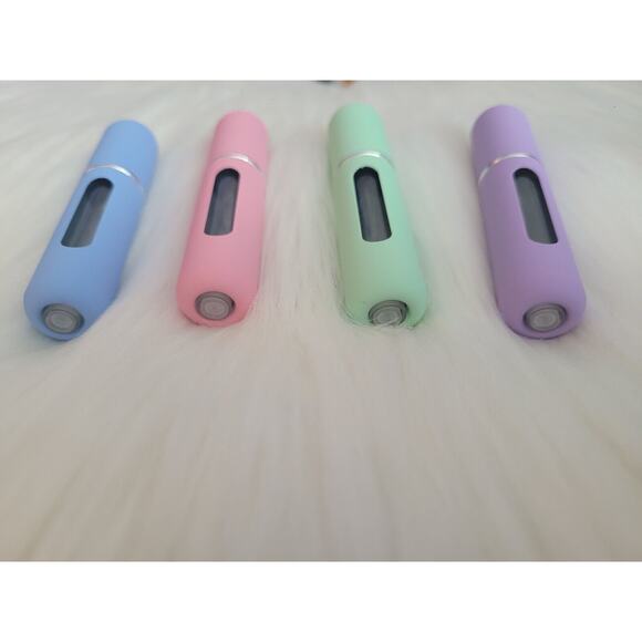 Four Refillable Portable Mini Travel 5ml Perfume Spray Scent Bottles-New - Picture 3 of 4